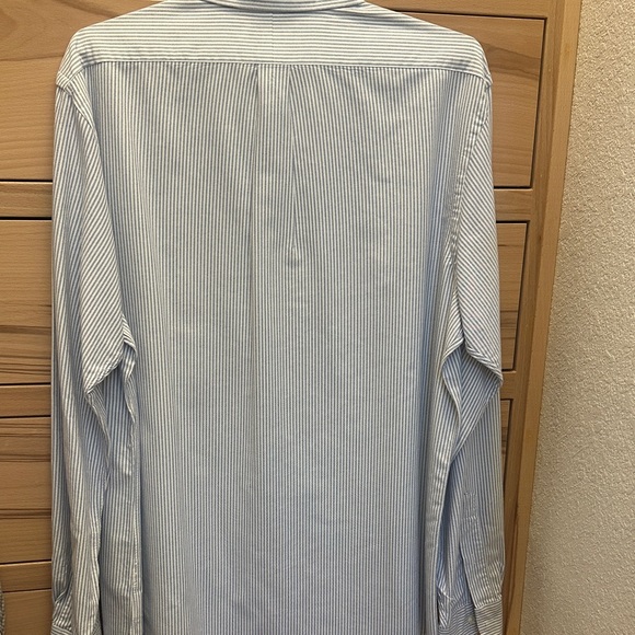 Polo Ralph Lauren Blue and White Striped Shirt - Picture 2 of 5